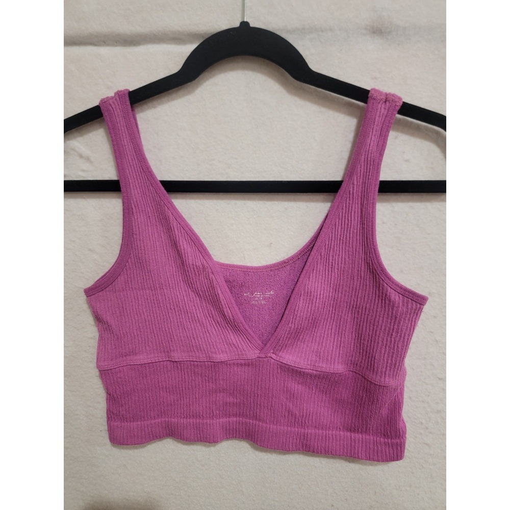 Out From Under Urban Outfitters Magenta Seamless Ribbed Bralette Top XL Festival